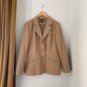 Eddie Bauer Wool/Angora Caramel Blazer